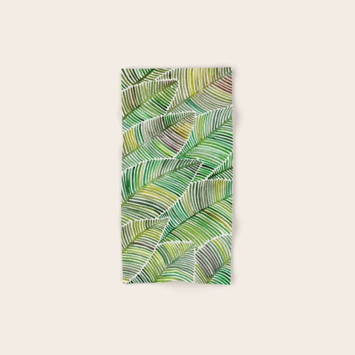 Tropical Green Bath Towel Gallery Image 1