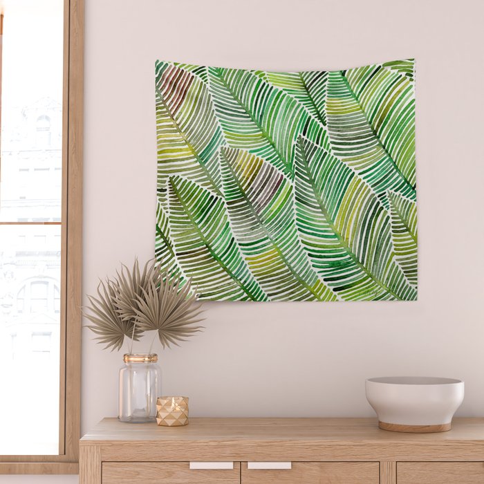 Tropical Green Wall Tapestry Gallery Image 2