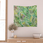 Tropical Green Wall Tapestry Gallery Image 2