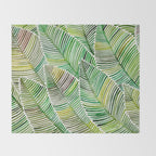 Tropical Green Throw Blanket Gallery Image 2