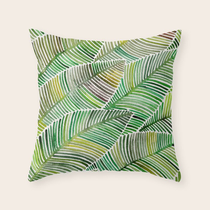 Tropical Green Throw Pillow Gallery Image 6