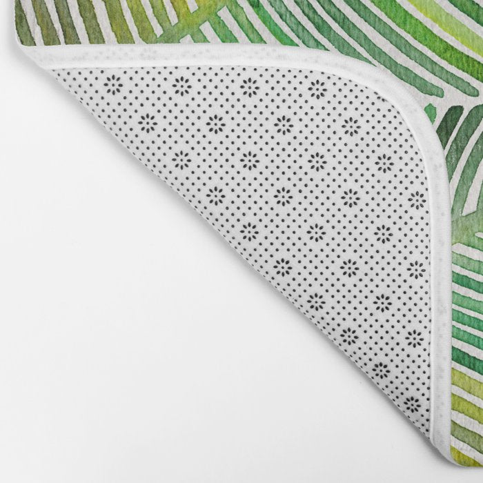 Tropical Green Bath Mat Gallery Image 2