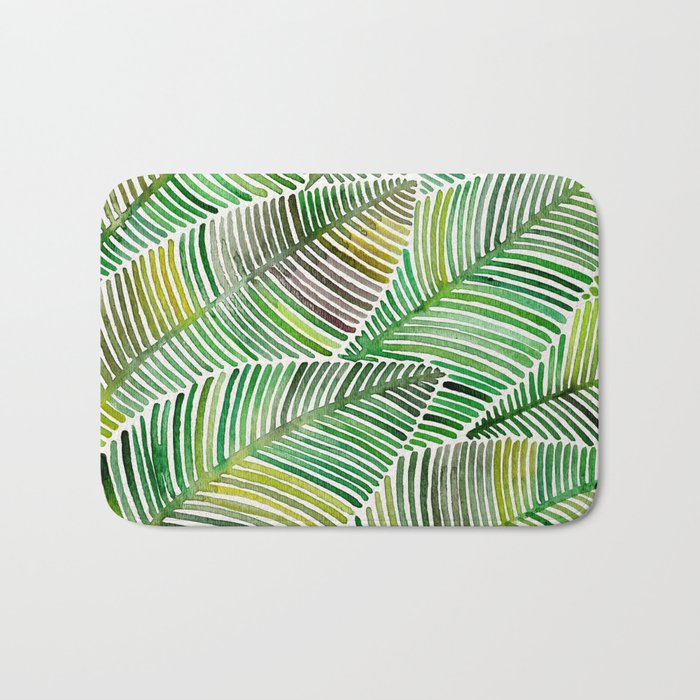 Tropical Green Bath Mat Gallery Image 1