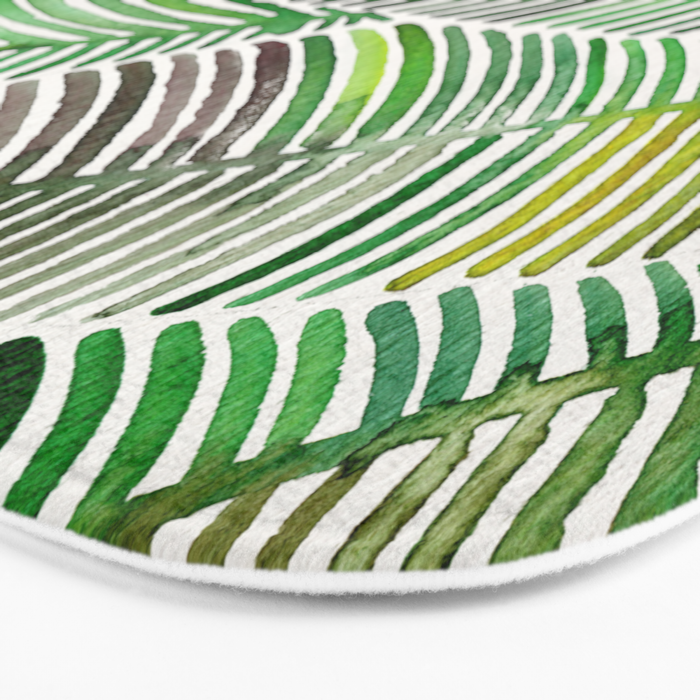 Tropical Green Bath Mat Gallery Image 3