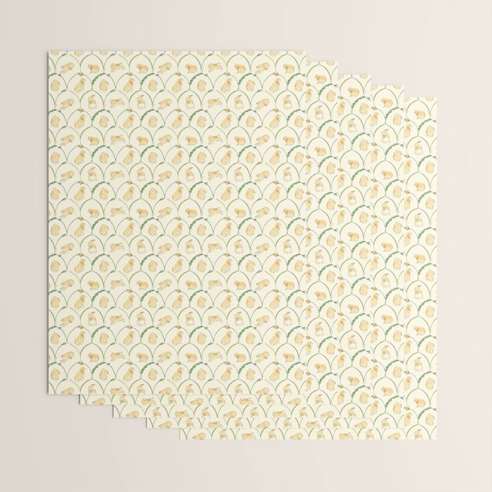 Orange Lop-eared Rabbit Wrapping Paper Gallery Image 3
