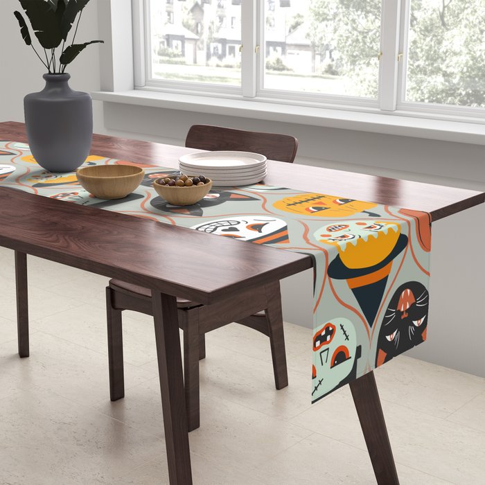 Spooky Sweet Faces Table Runner Gallery Image 2