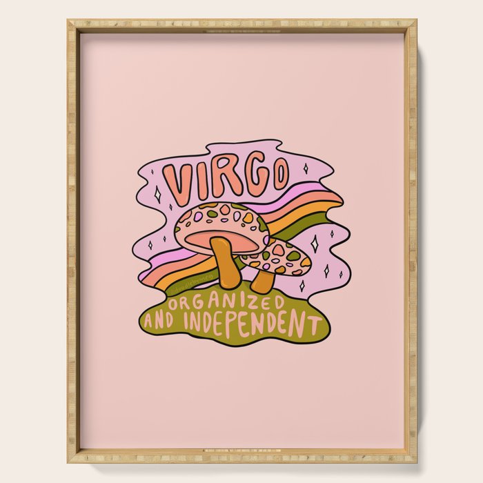 Virgo Mushroom Serving Tray Gallery Image 1