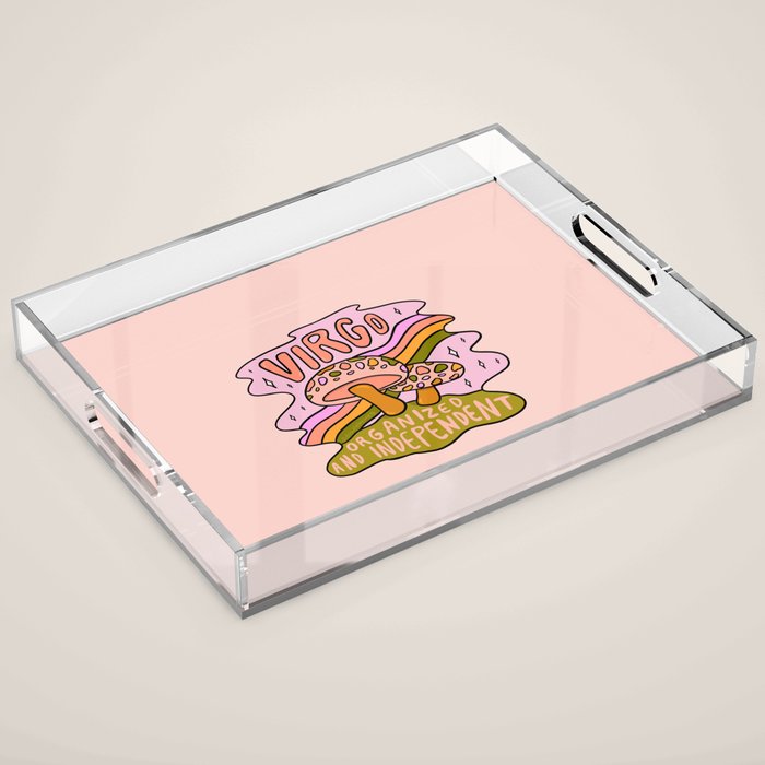 Virgo Mushroom Acrylic Tray Gallery Image 1