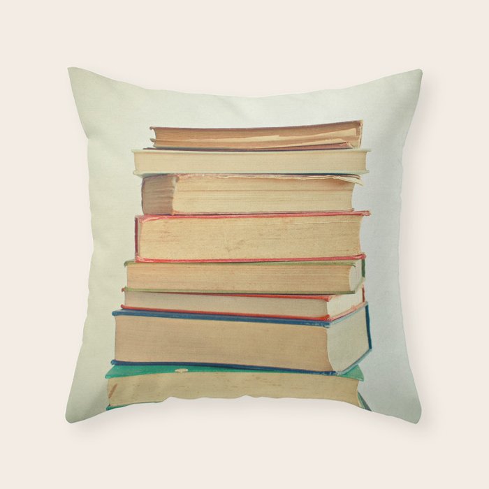 Stack of Books Throw Pillow Gallery Image 6