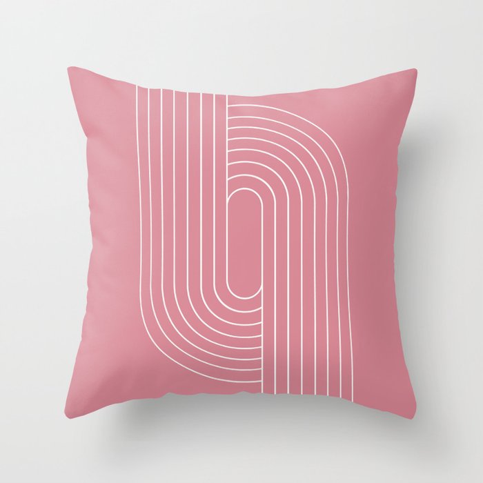 Oval Lines Abstract VI Throw Pillow Gallery Image 6