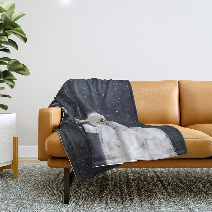 little planet Throw Blanket Gallery Image 1