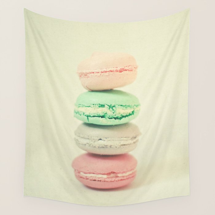 Four Macarons Wall Tapestry Gallery Image 4