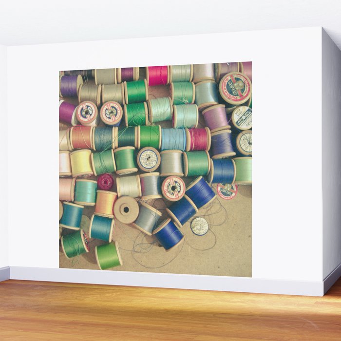 Cotton Reels Wall Mural Gallery Image 2