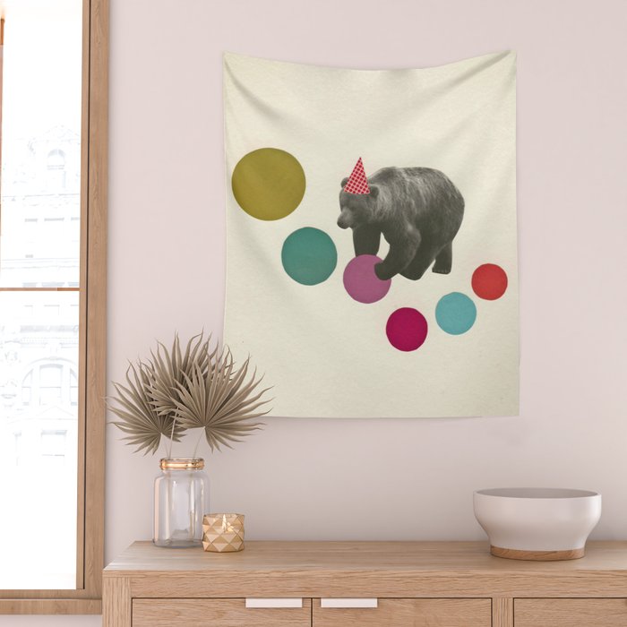 Birthday Bear Wall Tapestry Gallery Image 2