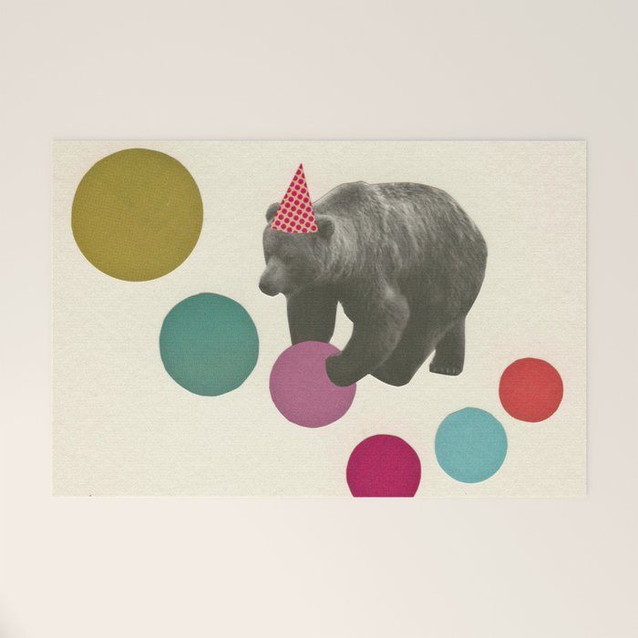 Birthday Bear Welcome Mat Gallery Image 1