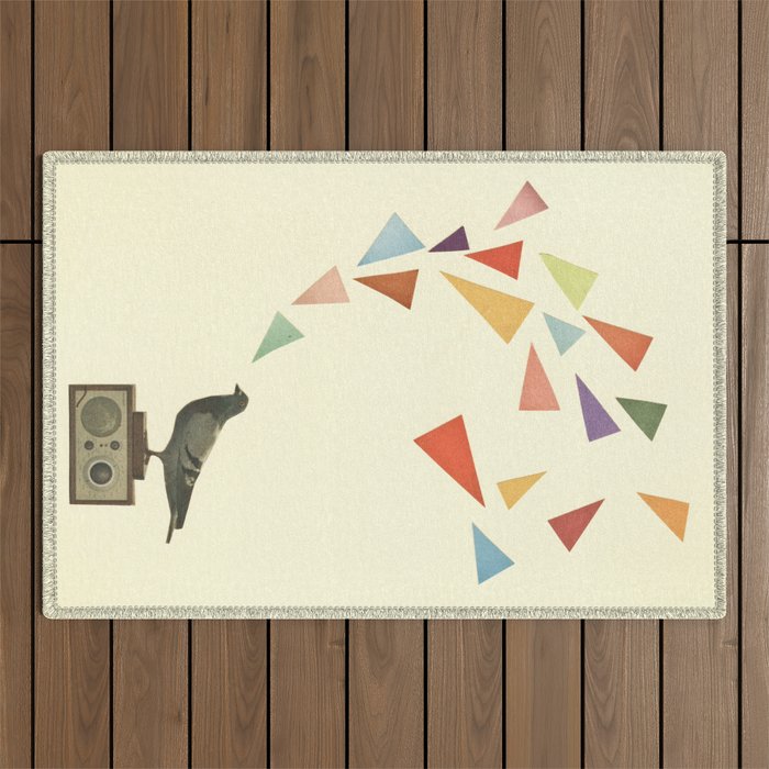 Pigeon Radio Outdoor Rug Gallery Image 1