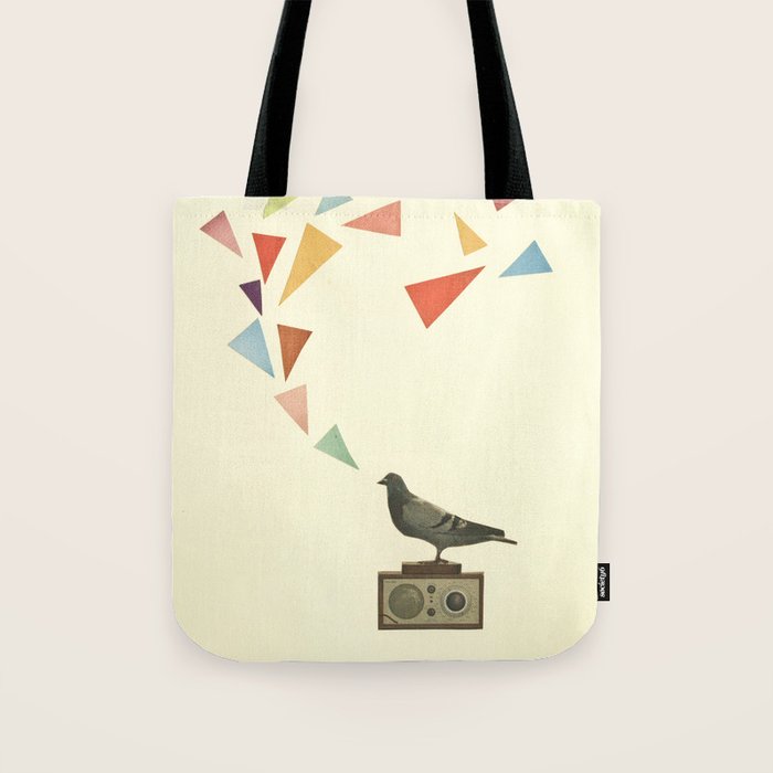 Pigeon Radio Tote Bag Gallery Image 1