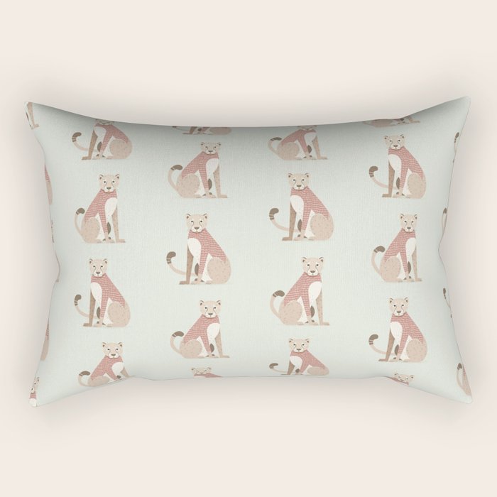 Whimsical Cheetah Rectangular Pillow Gallery Image 1