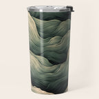 Japanese Painting Wabi Sabi Art Sage Green Decor Japandi Art Minimalist Wall Art Travel Mug Gallery Image 2