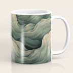 Japanese Painting Wabi Sabi Art Sage Green Decor Japandi Art Minimalist Wall Art Coffee Mug Gallery Image 1