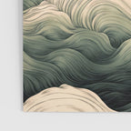 Japanese Painting Wabi Sabi Art Sage Green Decor Japandi Art Minimalist Wall Art Poster Gallery Image 3