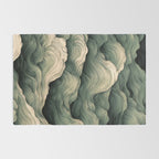 Japanese Painting Wabi Sabi Art Sage Green Decor Japandi Art Minimalist Wall Art Rug Gallery Image 2