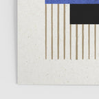 Square Navy Blue Stripes Poster Gallery Image 3