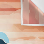 Retro Ocean Sunset Wall Tapestry Gallery Image 3
