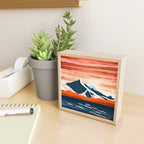 Retro Ocean Sunset Mini Art Print Gallery Image 2