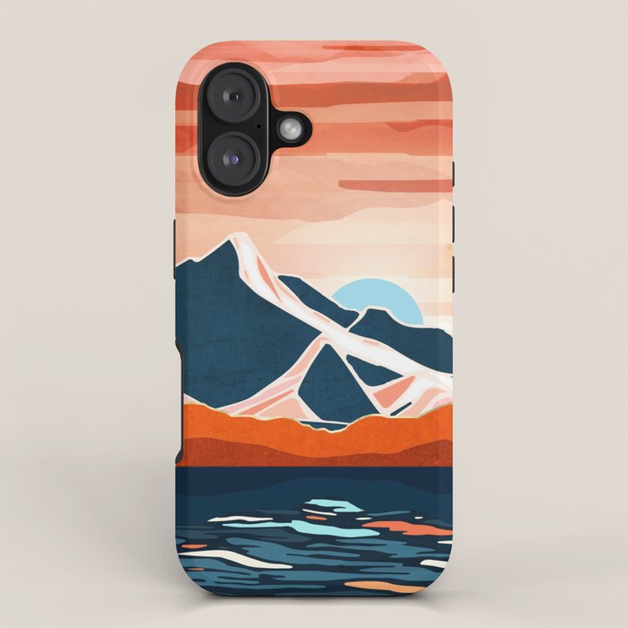 Retro Ocean Sunset iPhone Case Gallery Image 1