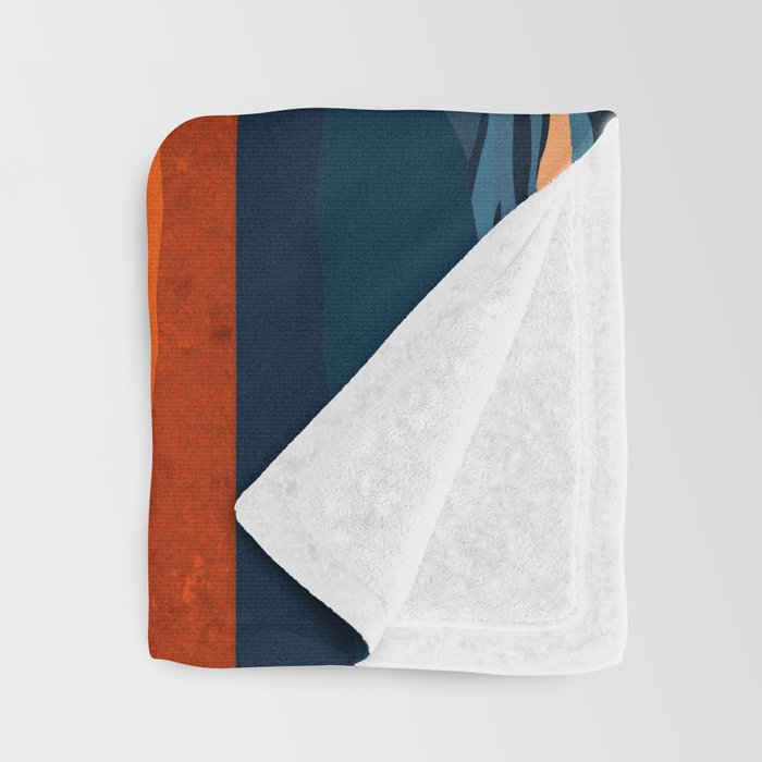 Retro Ocean Sunset Throw Blanket Gallery Image 3