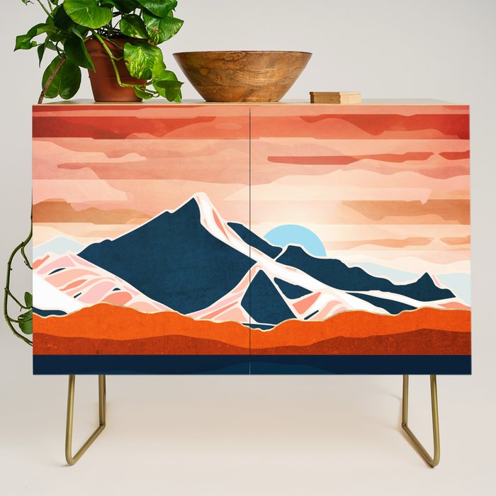 Retro Ocean Sunset Credenza Gallery Image 1