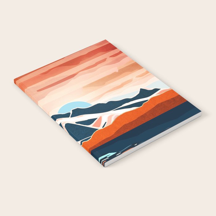 Retro Ocean Sunset Notebook Gallery Image 2
