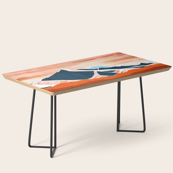 Retro Ocean Sunset Coffee Table Gallery Image 1