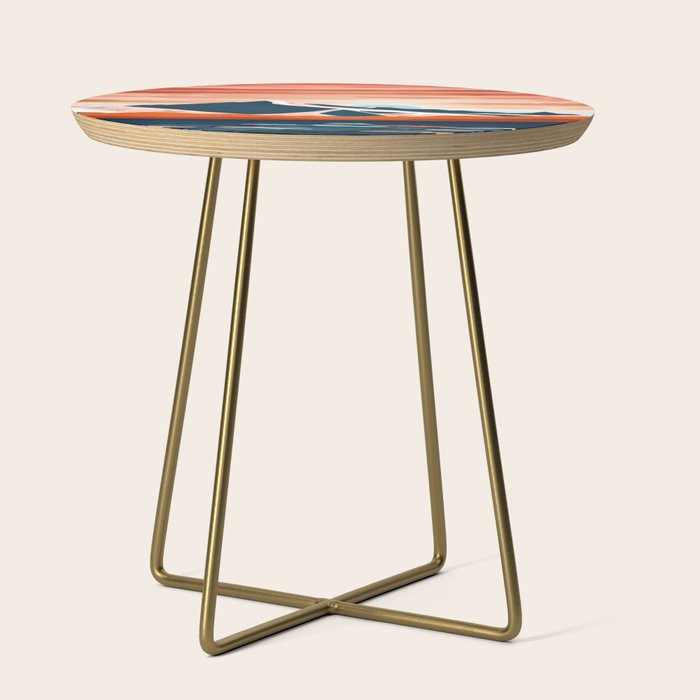 Retro Ocean Sunset Side Table Gallery Image 1