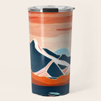 Retro Ocean Sunset Travel Mug Gallery Image 1