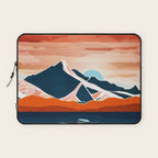 Retro Ocean Sunset Laptop Sleeve Gallery Image 1