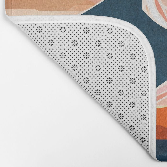 Retro Ocean Sunset Bath Mat Gallery Image 2