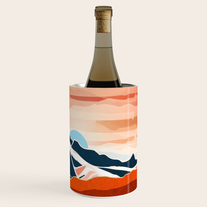Retro Ocean Sunset Wine Chiller Gallery Image 3