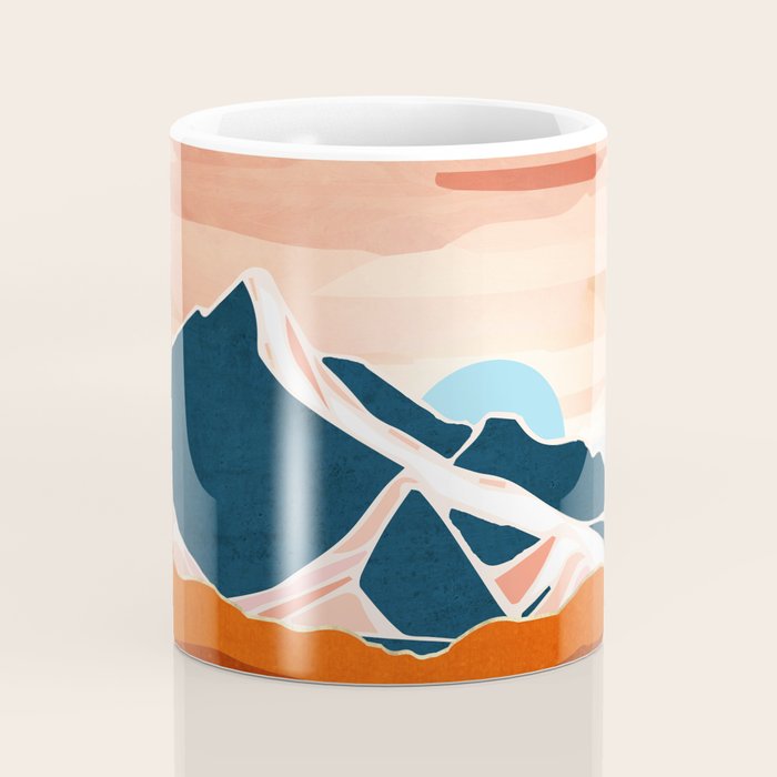 Retro Ocean Sunset Coffee Mug Gallery Image 4