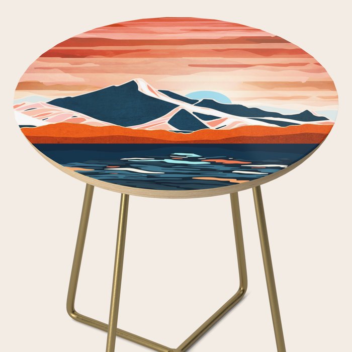 Retro Ocean Sunset Side Table Gallery Image 2