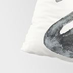 Elegant black white hand painted watercolor swan Pillow Sham Gallery Image 4