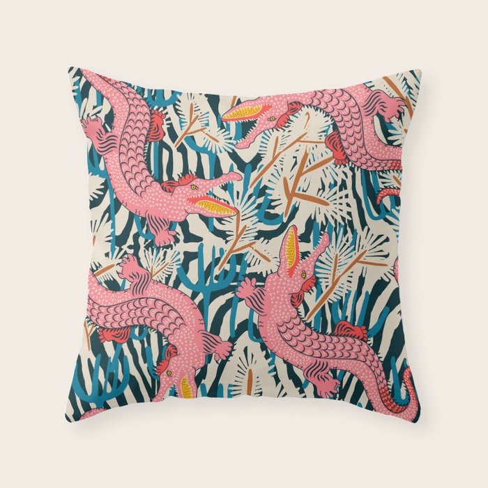 BAZAAR COSMICA GATOR Throw Pillow Gallery Image 6
