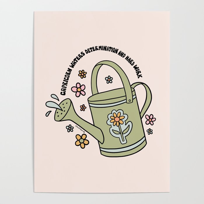 Capricorn Watering Can Poster Gallery Image 4