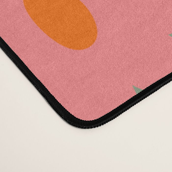 Retro flower pattern 3 Desk Mat Gallery Image 4