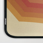 Funky Colorful 70s Rainbow Striped Zig Zag Pattern Blue Orange Hues Laptop Sleeve Gallery Image 3