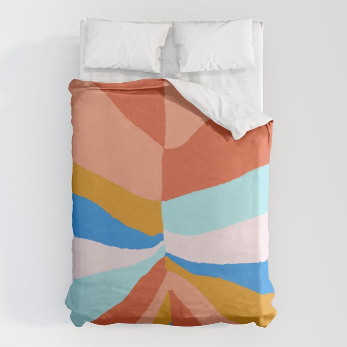 Camryn, rainbow leaf Duvet Cover Gallery Image 6