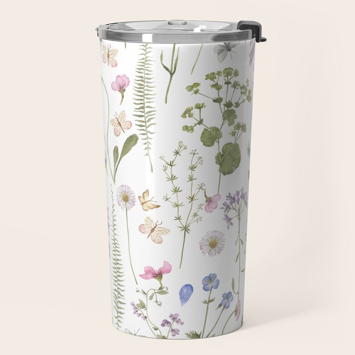 Hygge Summer Wildflowers Meadow Travel Mug Gallery Image 2