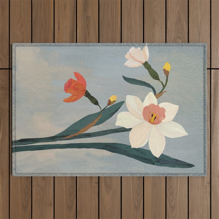 Daffodils Outdoor Rug Gallery Image 1