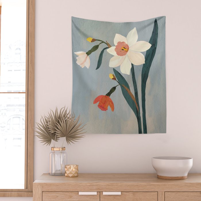 Daffodils Wall Tapestry Gallery Image 2